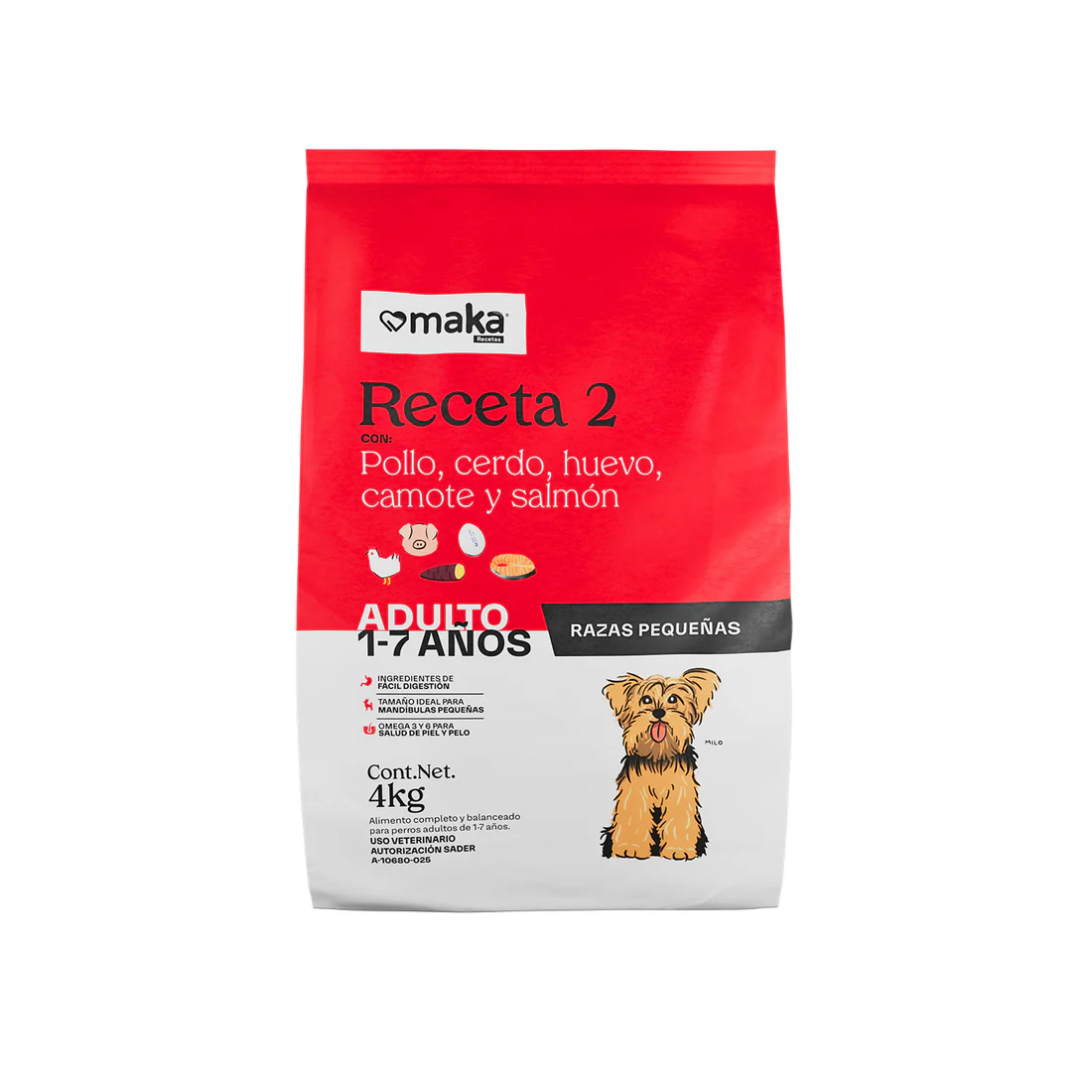 RECETA 2 ADULTO RAZA PEQUEÑA 2KG
