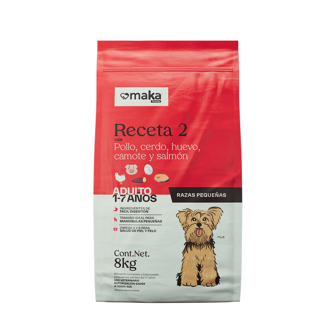 RECETA 2 ADULTO RAZAS PEQUEÑAS 8KG